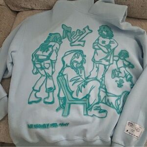 Aelfric Eden Mens Graphic Oversized Hoodie size MED NWOT